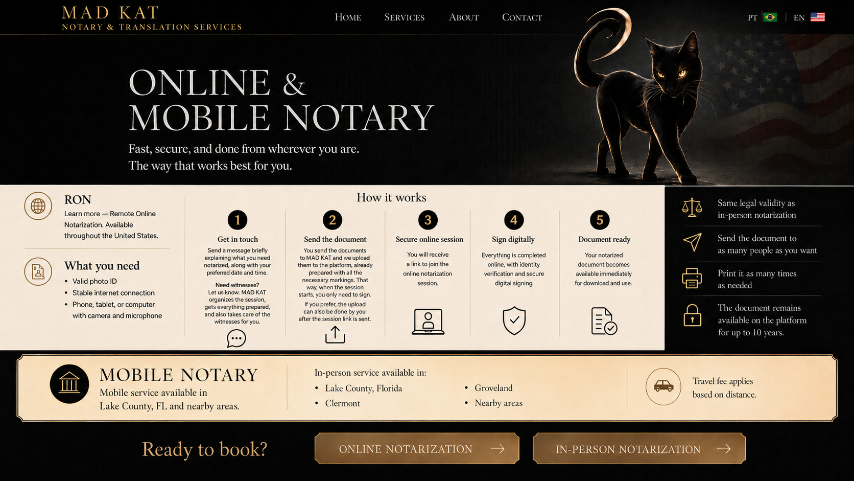 MAD KAT online and mobile notary services.